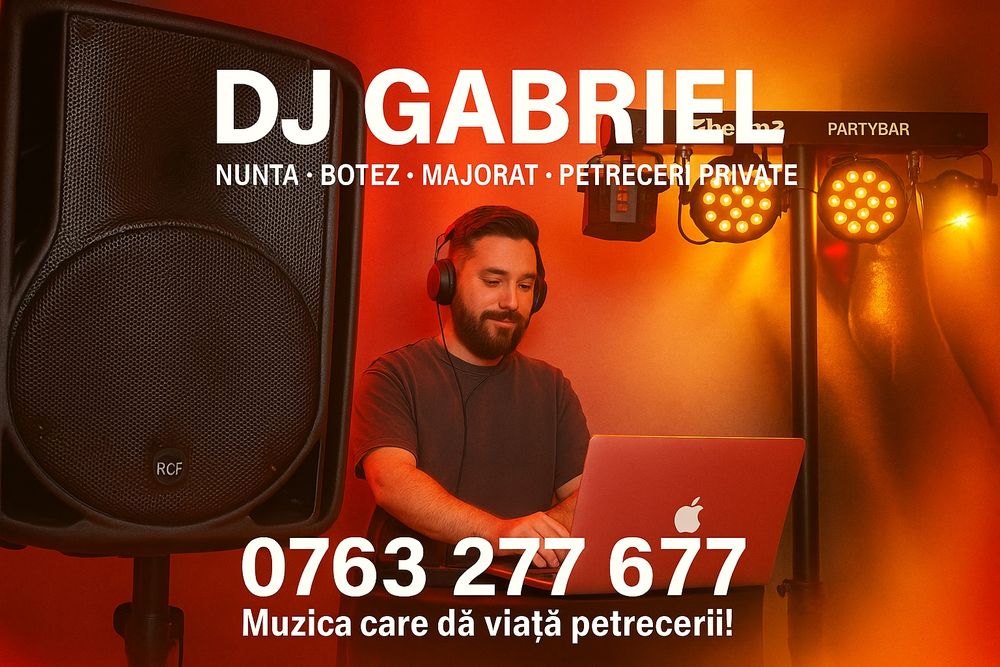 DJ EVENIMENTE | Botez | Cununie | Nunta | Corporate | Mot | Majorate