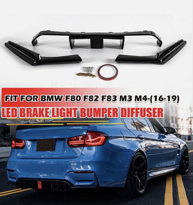 Difuzor Ornament Bara Spate Evacuare BMW F30 M3 F80 M4 F82 F83 stop LED
