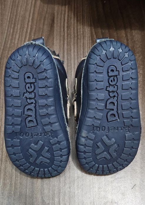 Ghete Barefoot fete, piele naturala, captusite, D.D.Step, marimea 21