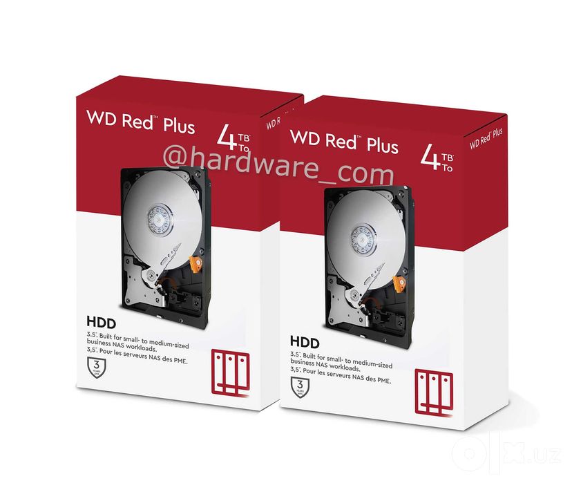 WD Red Plus 8Tb NAS CMR 5640 RPM CMR Количество! Новые! Из США!