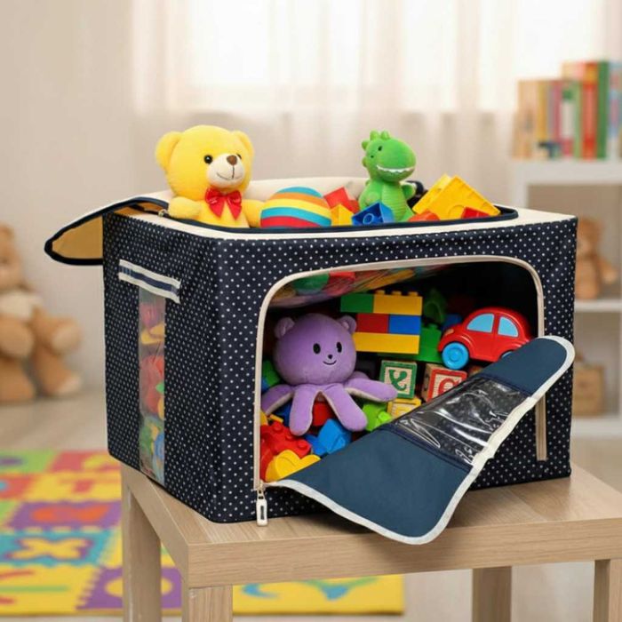 Сгъваема кутия за съхранение и подреден дом - 66L органайзер
