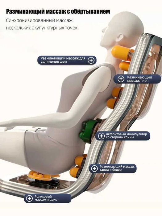 Массажные кресла,роликовый и вибромассаж, функция прогрева с доставкой