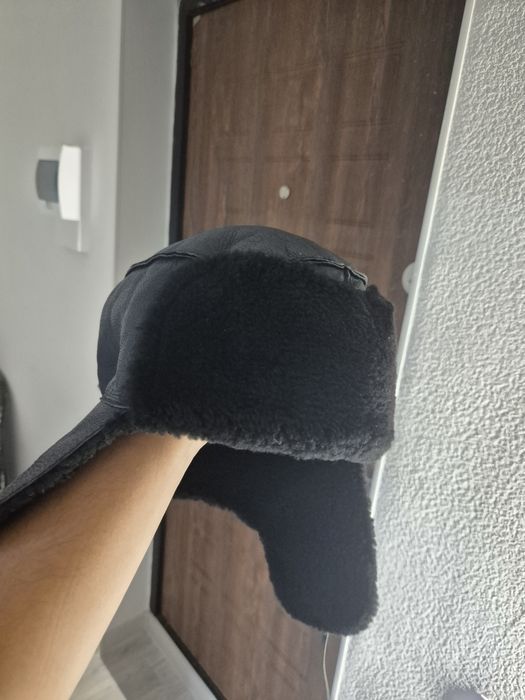 Ушанка телячья кожа