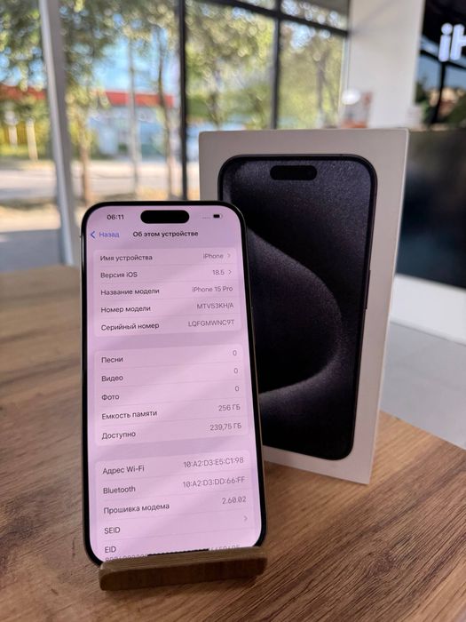 iPhone 15 Pro•256GB/86%ТабиғиТитан Айфон 15 Про•256Гб/86%
