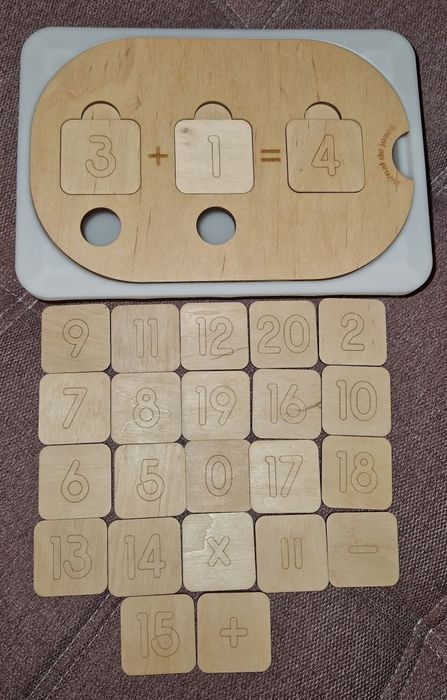 Placa matematica -  Jurnal de joaca + cutie Trofast
