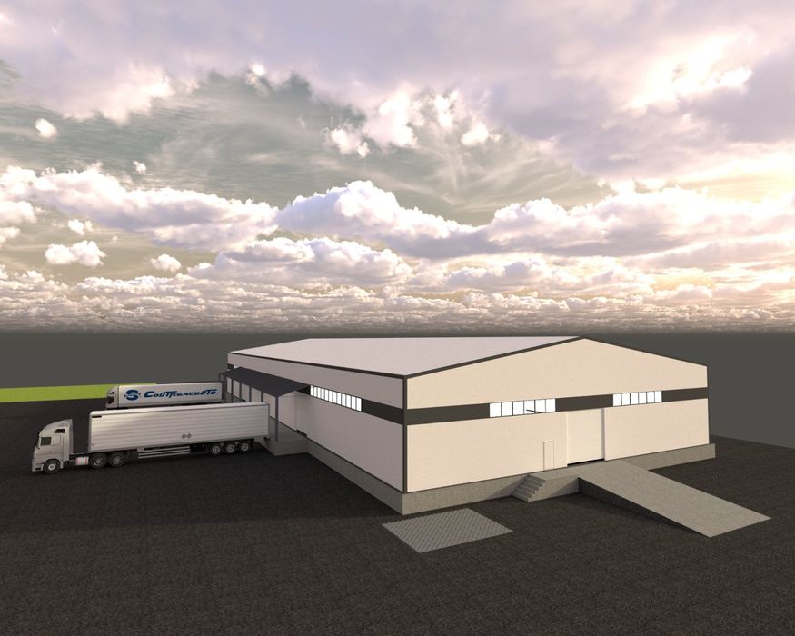 Складское помещение из сэндвич панели