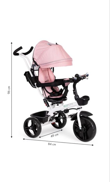 Vand Tricicleta cu sezut reversibil ecotoys