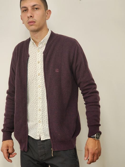 Пуловер с цип, за над риза.