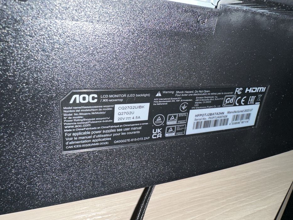 Монитор AOC 27”” 144гц