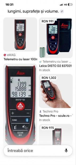 Laser  telemetru in stare perfecta