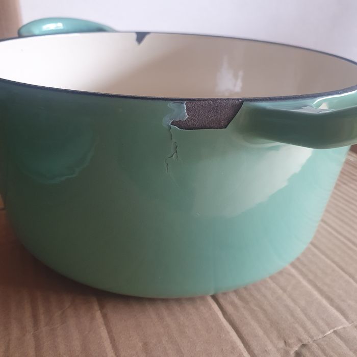 Oala din Fonta Emailata, 4L/23cm, verde deschis - Lätt Home