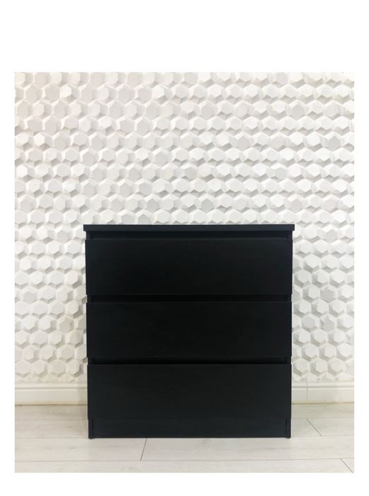 Комод шкаф черный матовый