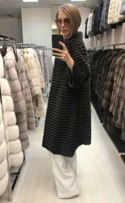 Бутиково Дамско Палто от Норка, купено за 1200лв, продава се за 649лв