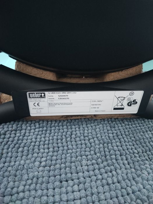 Grătar electric Weber Q1400- Nou sigilat - 2200W