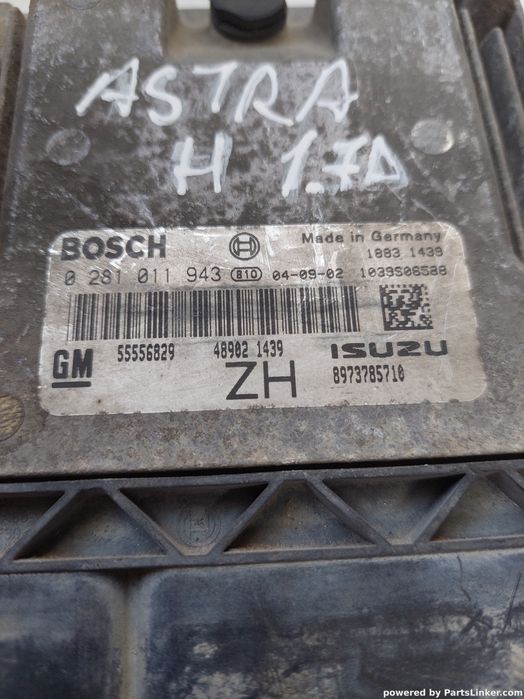 Calculator Ecu Opel Astra H (L48, A04) [ 2004 - 2014 ] Oem 0281011943