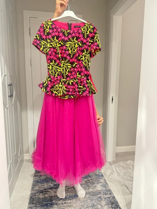 Красивое цветочное платье