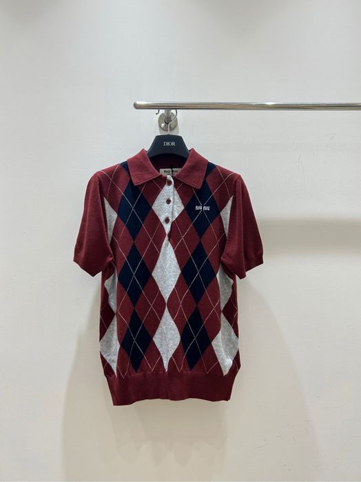 Поло из шерсти Miu Miu