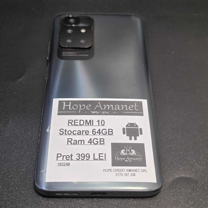 HOPE AMANET P8  Redmi  10 64 gb 4 gb ram