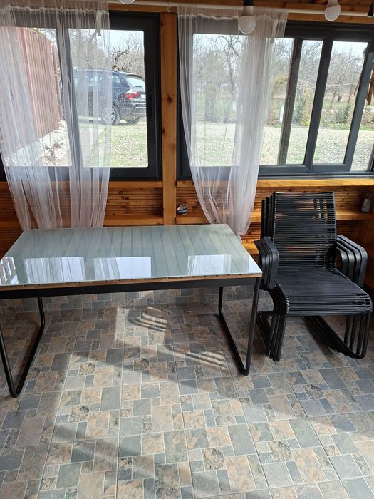 Set Masa terasa extensibila + Scaune Ikea, ca NOI