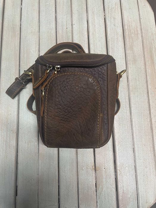 Мъжка чанта от естествена кожа телешки бокс