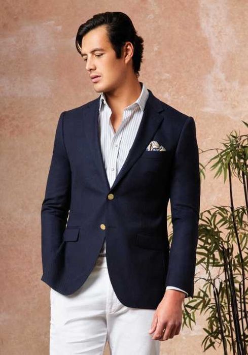 Sacou blazer slim 48 M premium Bruno Saint Hialire NOU lana super 100