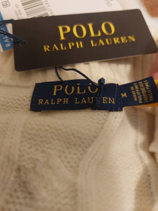 Pulover Ralph Lauren Quarter Zip Alb