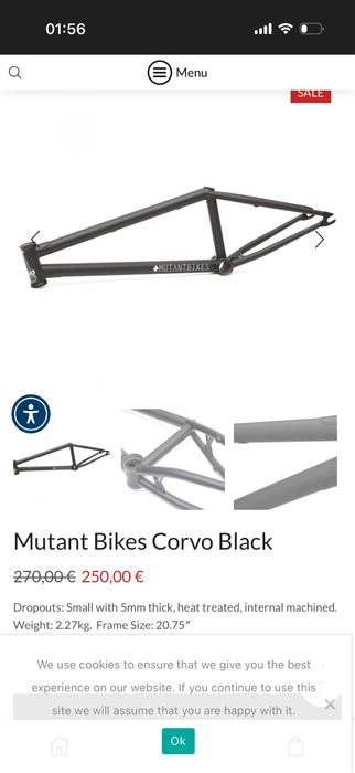 Bmx рама Corvo black