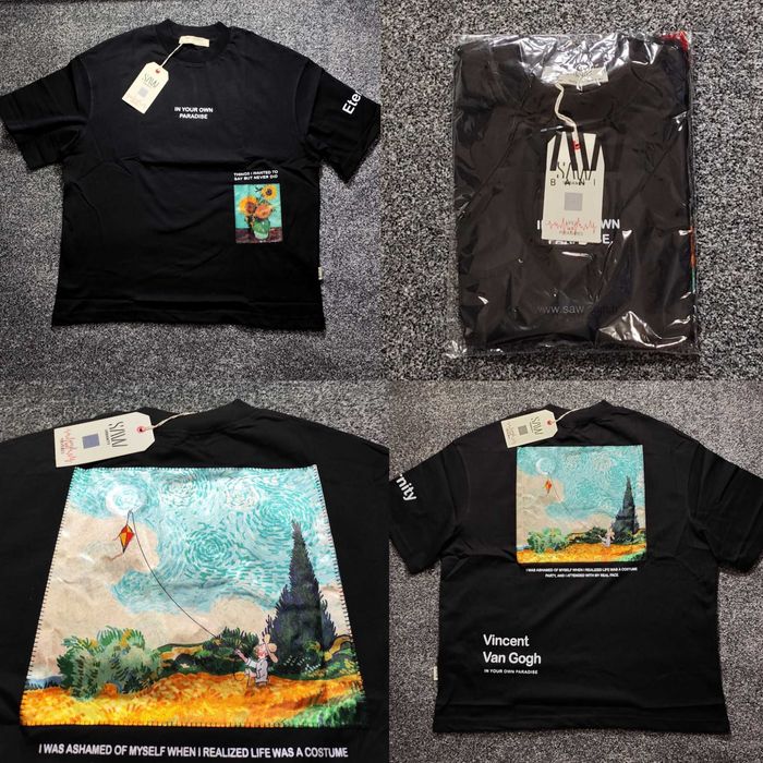 Топ Мъжка тениска фланелка блуза SAW URBANITY Van Gogh качество памук