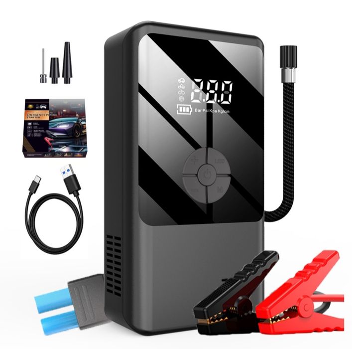 Насос powerbank прикуриватель авто фонарь