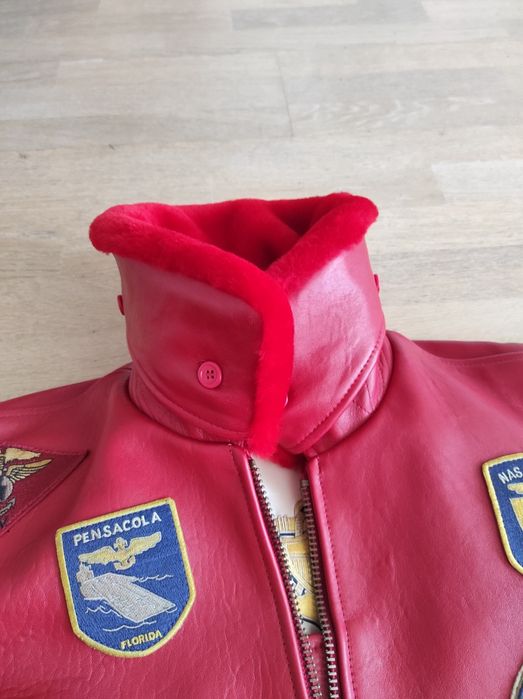 Geaca pilot aviator din piele SCHOTT, model G 1, US Navy