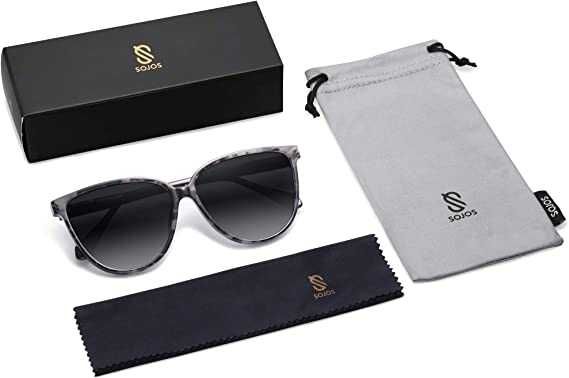 Ochelari de soare SOJOS SJ2096 vintage Lentile UV400 Gri