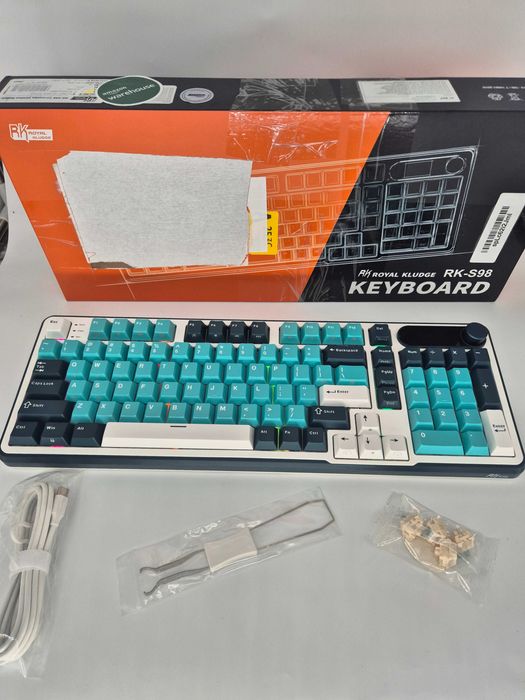 Tastatura Royal Kludge S98 Verde Turcoaz Pale Green Switch