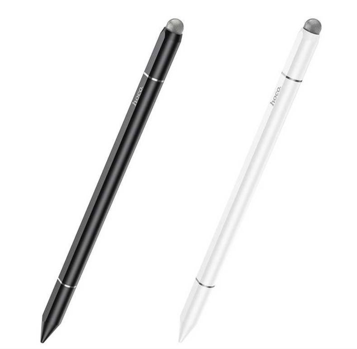 Stylus 3 in 1 Hoco, Smartphone si Tableta, Pix digital Touch, Alb