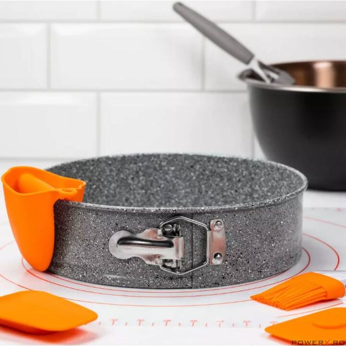 Forma pentru tort, marmorata, gri, 26cm, Klausberg