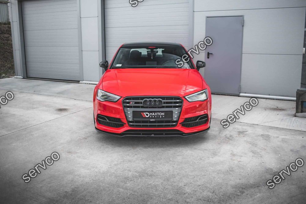Prelungire splitter bara fata Audi S3 A3 S-Line 8V 2013-2016 v14 - Maxton Design