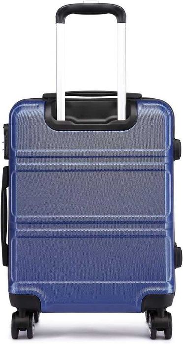 KONO твърд куфар 55 см 39 л с 4 колела и TSA ключалка тъмносин