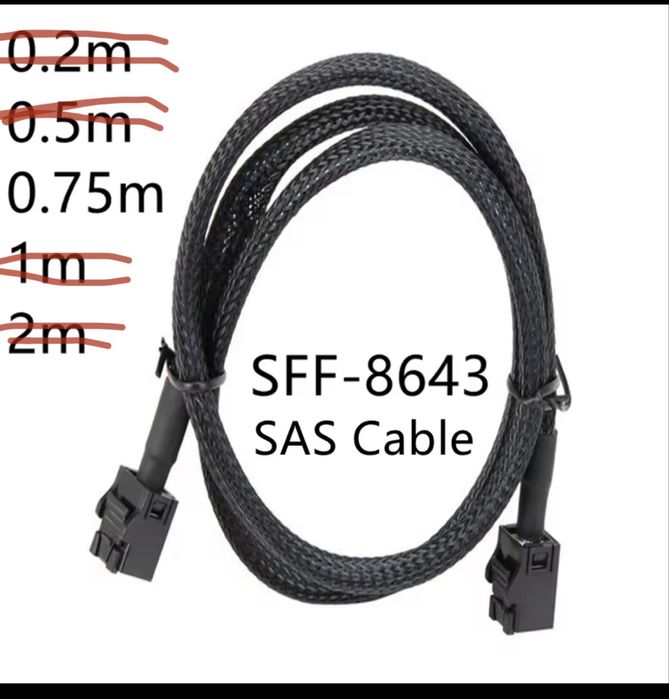 Cablu SFF-8643 Mini SAS SATA si alte variatii de SFF