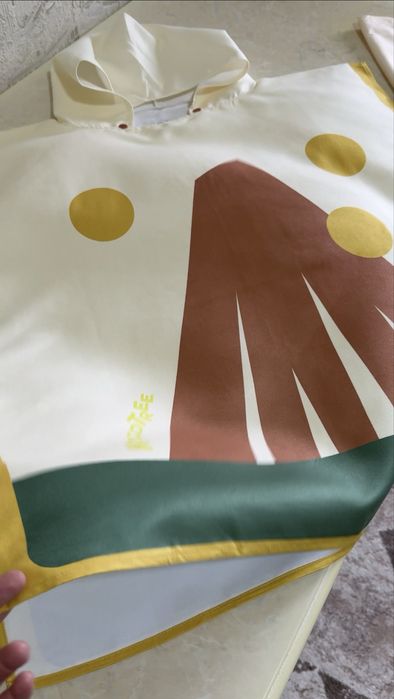 Детское пляжное полотенце накидка с SPF, впитывает воду, быстро сохнет