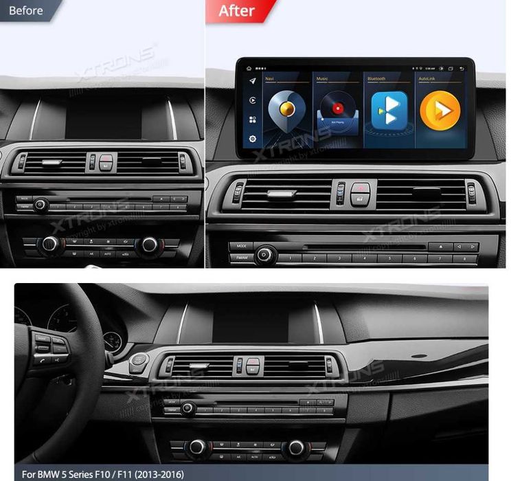 BMW 5 F10, F11, F07, F18, 2012-2016 NBT 10.25″ – Навигация