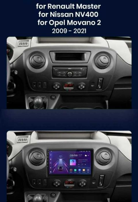 Navigatie Android  Renault Master / Opel Movano / Nissan NV400 Carplay