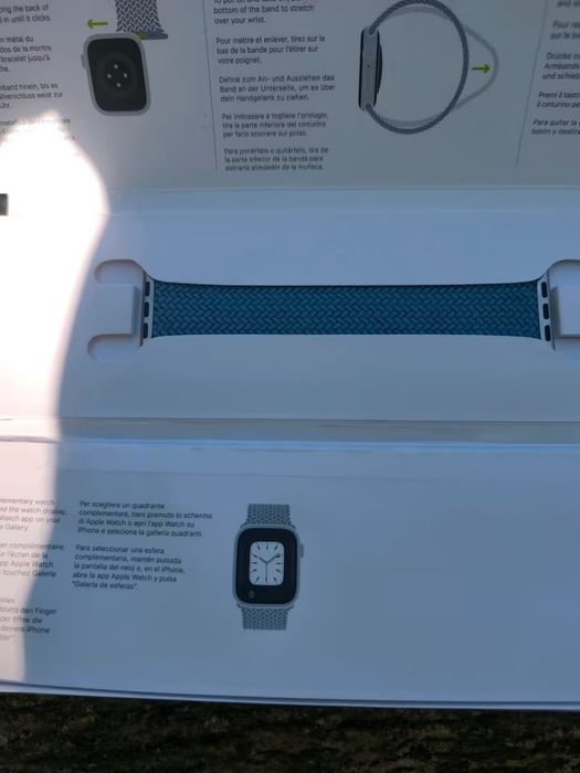 Curele originale Apple Watch de 45 mm: Milanese și împletite, mărimea 9