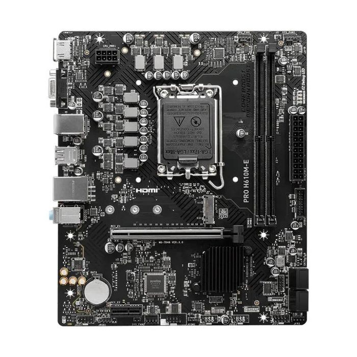 Placă de bază DDR5 nouă  MSI PRO H610M-E