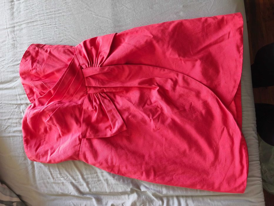 Къса рокля - цвят корал