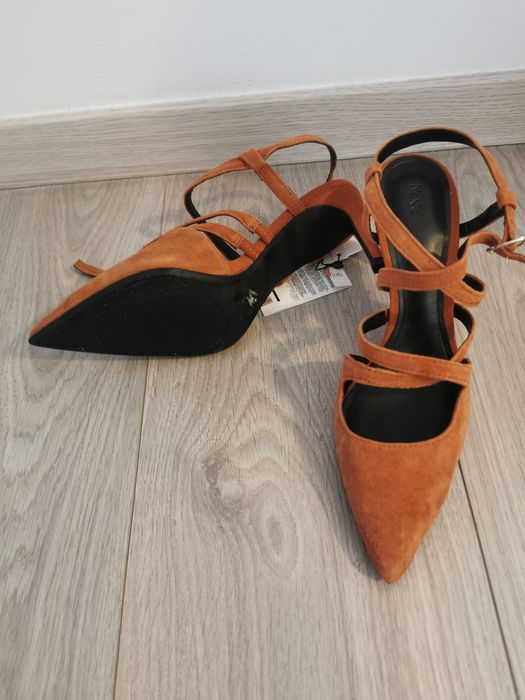 Pantofi Mango, piele intoarsa, mas 36