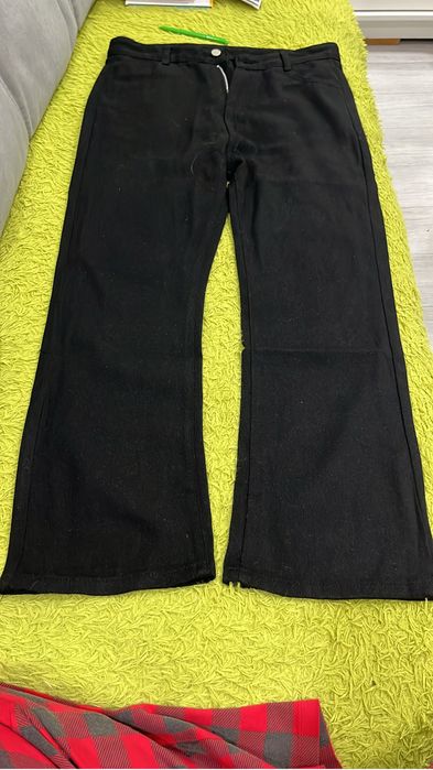 Черные фларед/клешы джинсы