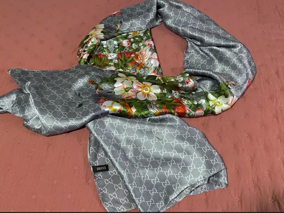 GUCCI дамски копринен шал