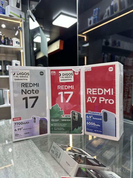 Redmi 17, note 17, A7 pro yengii