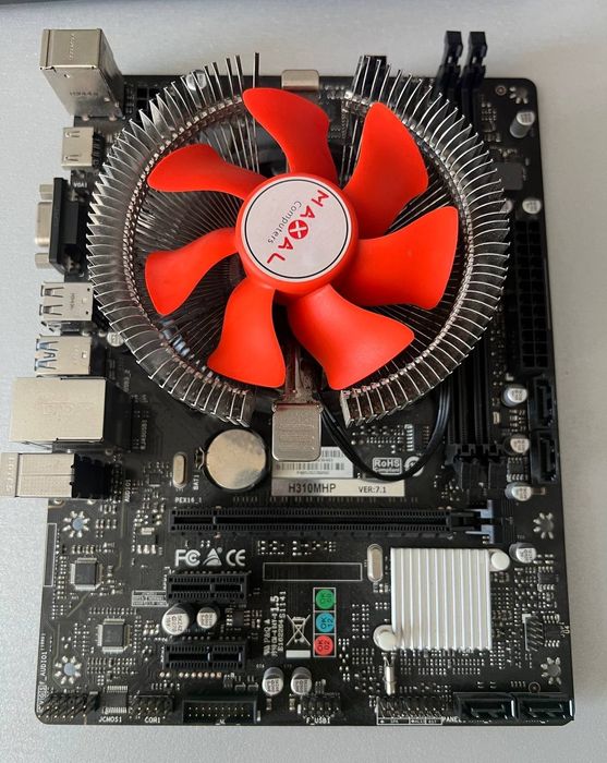 Комплект: Материнская плата H310MHP + Intel Core i3-8100 + Кулер