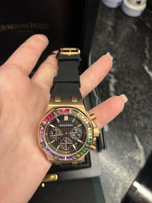 Дамски часовник Audemar Piguet / бял и черен