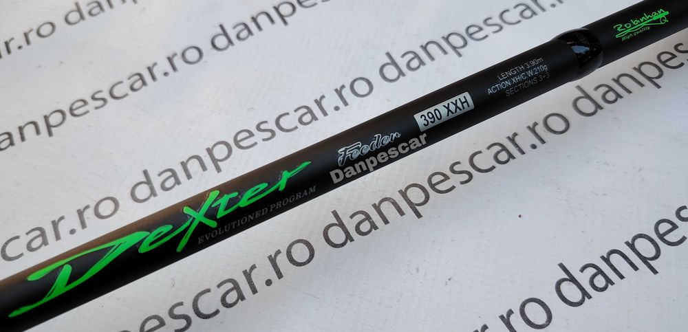 Lanseta fibra de carbon Robinhan DEXTER Feeder 3,90metri Actiune:210gr